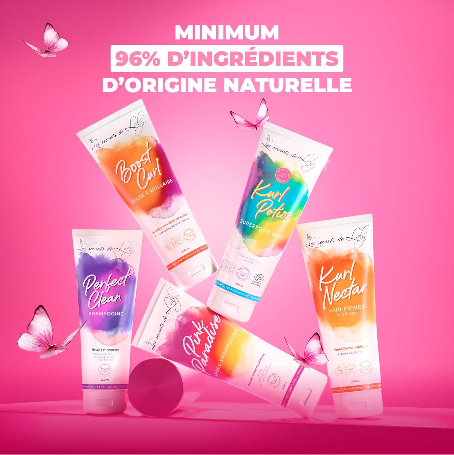 Les Secrets de Loly - Boost Curl - 250 ml - Gelée coiffante hydratante boucles 97% naturel