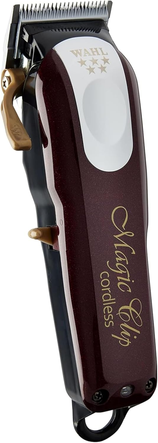 Wahl - Magic Clip Série - tondeuse sans fil, rouge, coupe précise