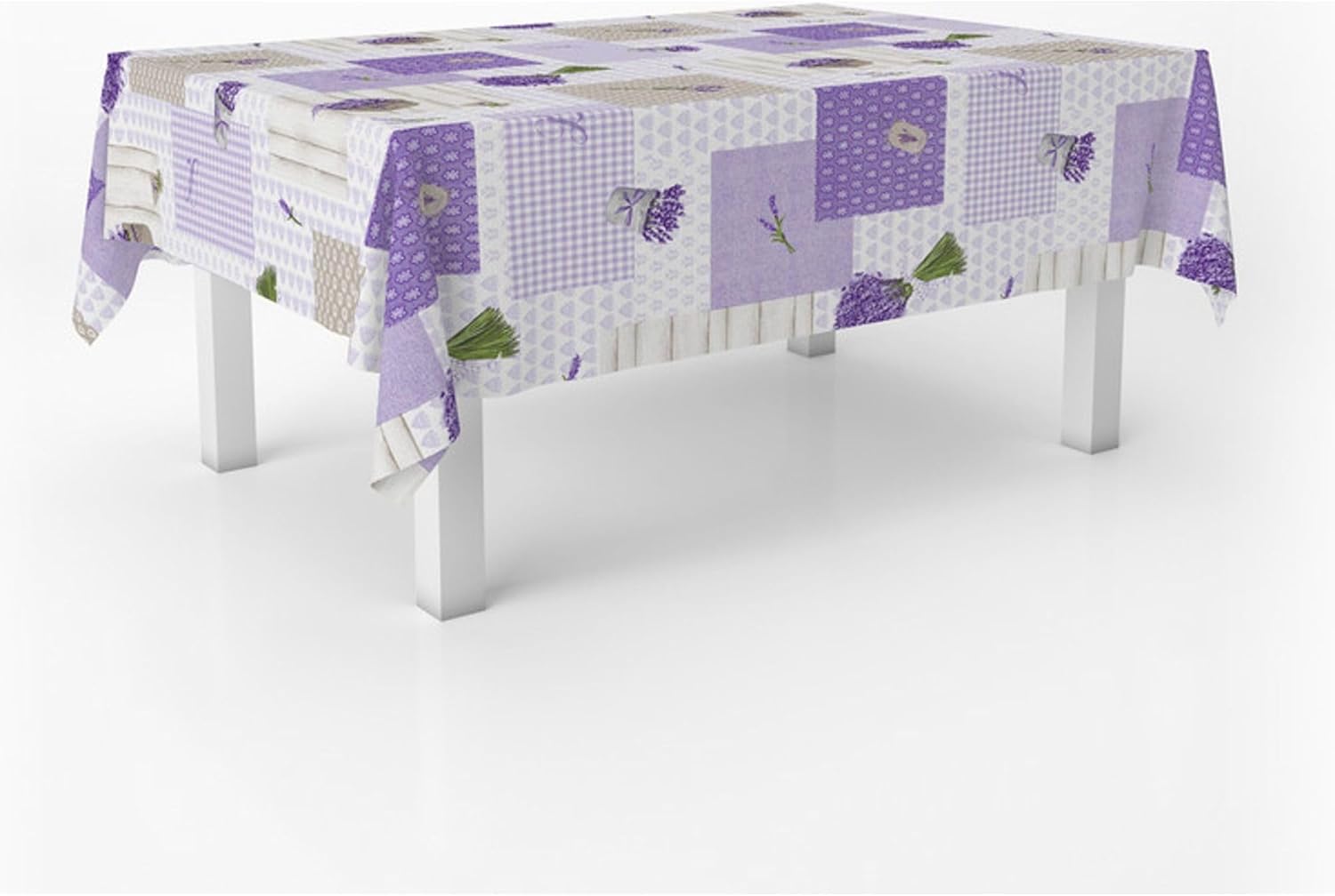 Nappe en toile cirée - rectangulaire 240x140 cm - anti-taches, imperméable, entretien facile