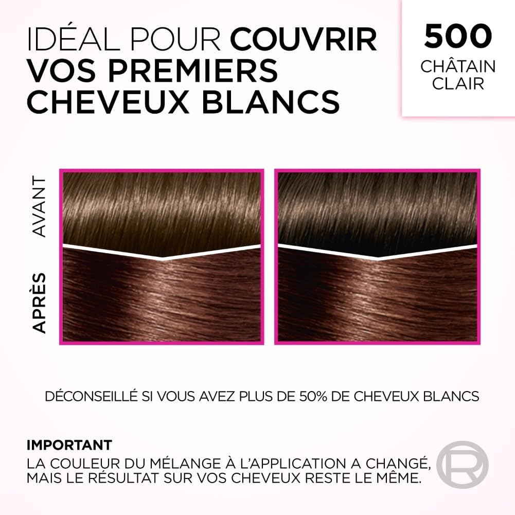 L'Oréal Paris - Casting Crème Gloss - châtain clair - coloration soin sans ammoniaque