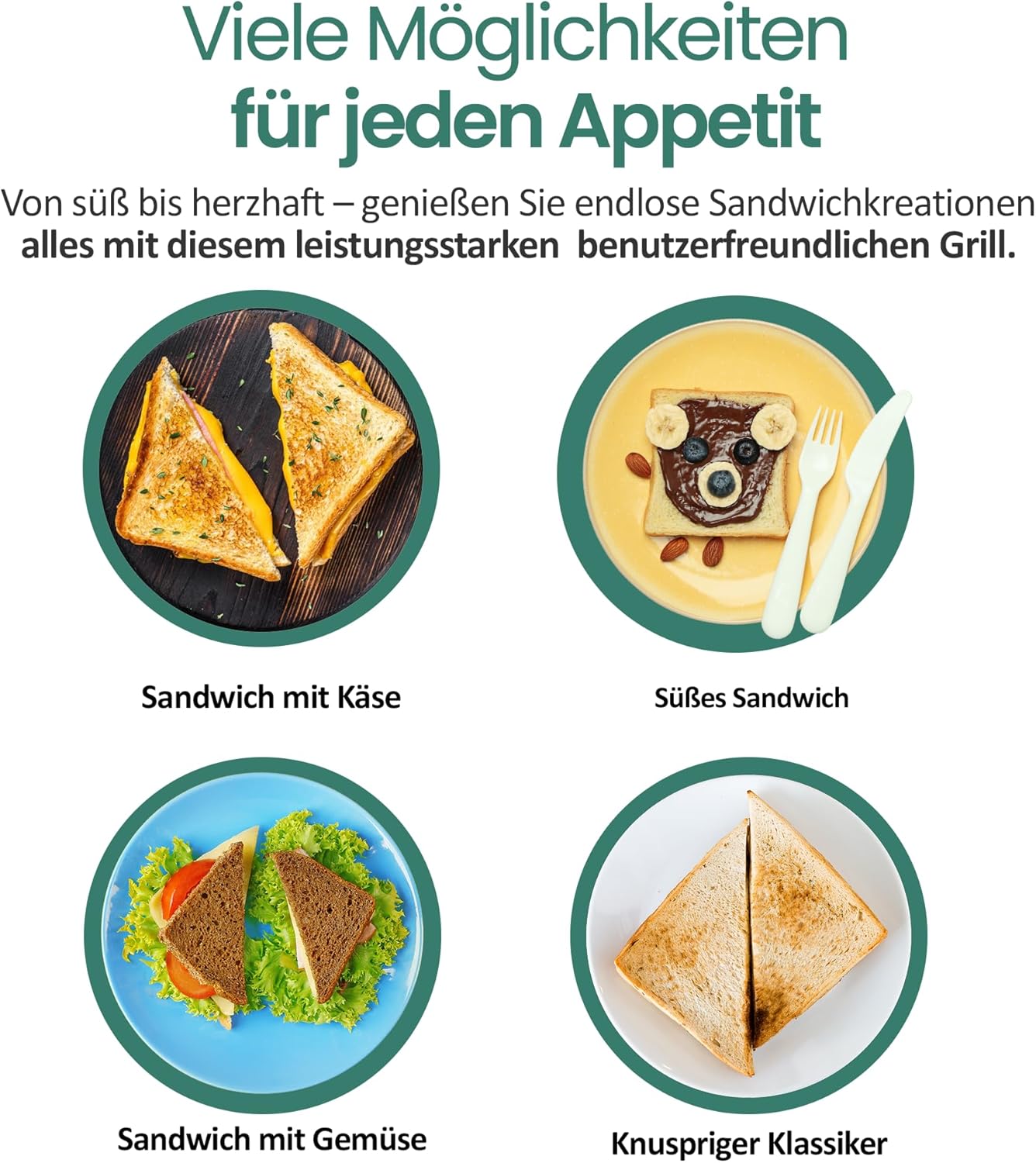 Emerio - XXL - 900W, grande plaque, sans BPA, facile à nettoyer