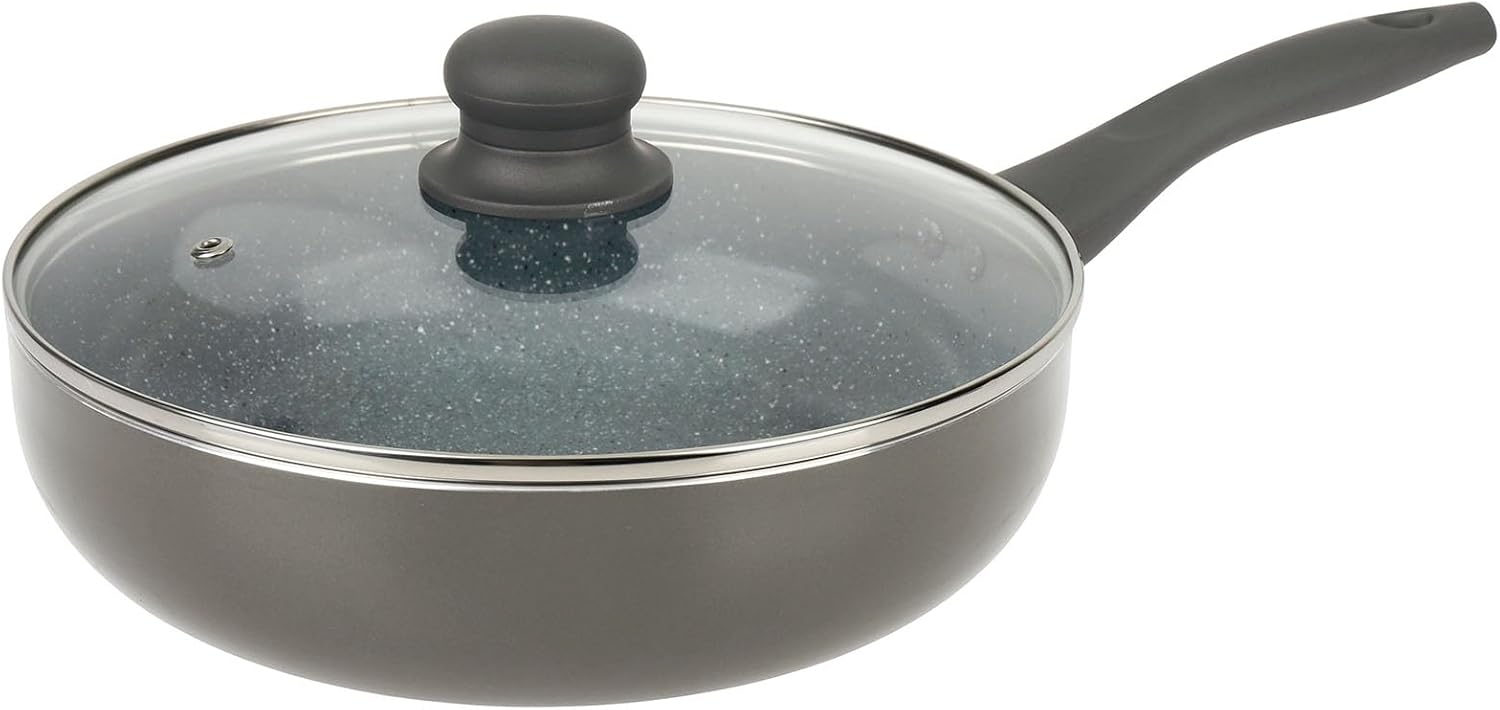 Crealys - sauteuse AUTAN 24cm, céramique, manche silicone, induction - 529579