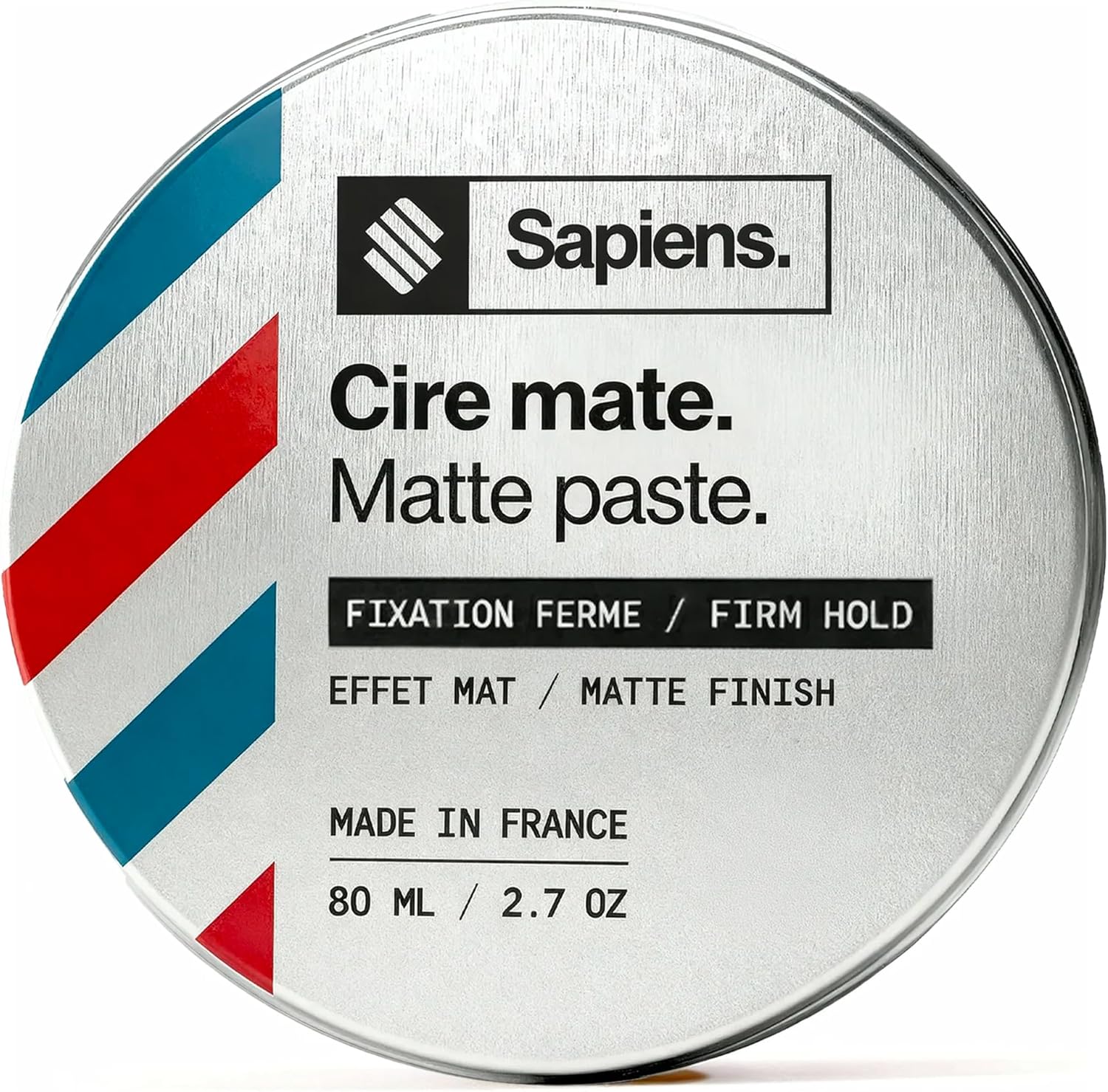 Sapiens - cire cheveux homme 80ml - effet mat, tenue longue, parfum mentholé