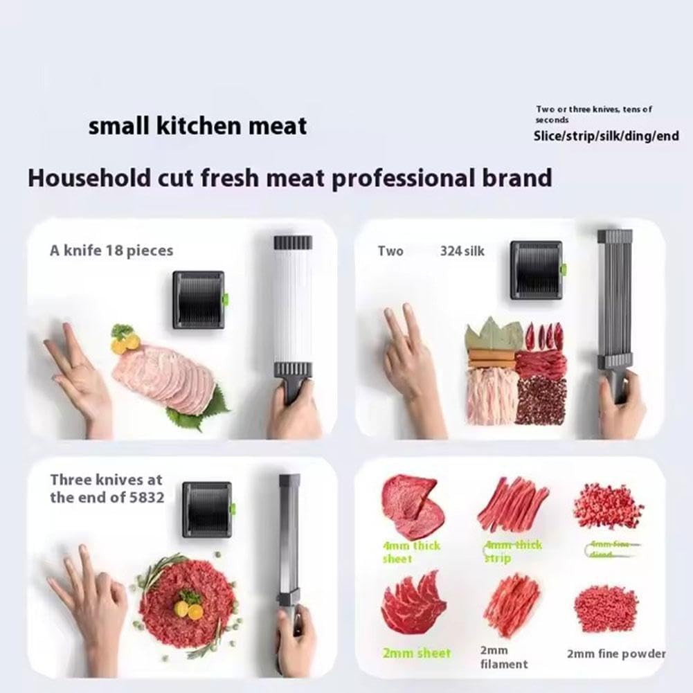 Trancheuse à Viande Manuelle - découpe fraîche/crue - idéale barbecue/marmite, usage cuisine