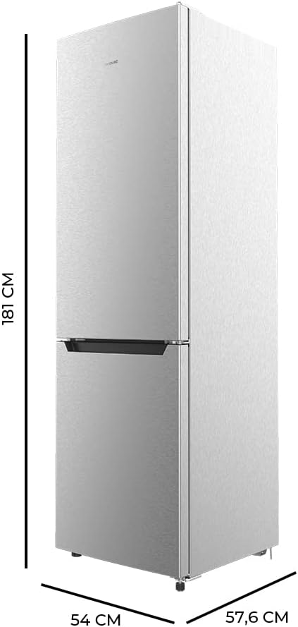 Cecotec - Bolero CoolMarket Combi 250 - 180x55cm - No Frost, Inox, faible conso