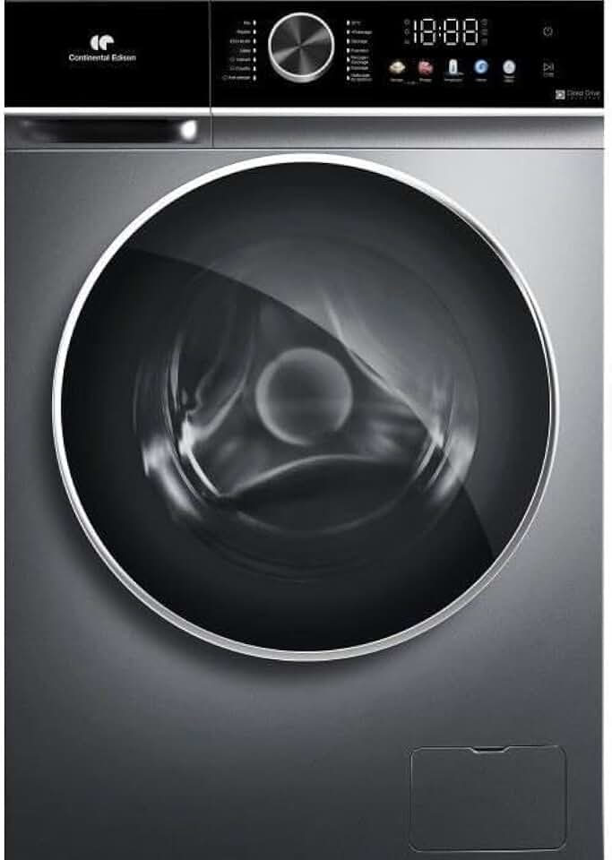 Continental Edison - lave-linge séchant - 60 cm - 10/6 kg, moteur induction, silver - CELS106S