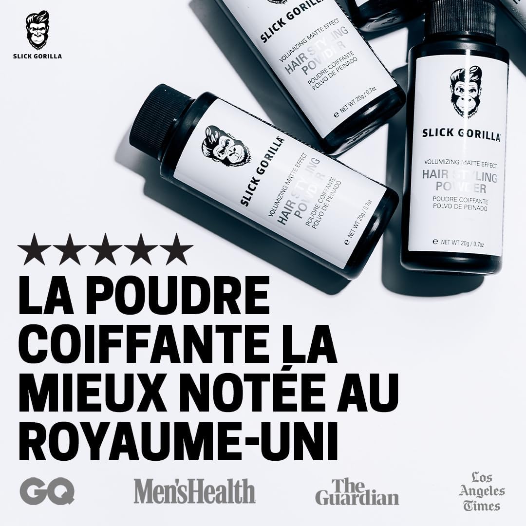 Slick Gorilla - Hair Styling Powder - 20g - Finition mate, volume
