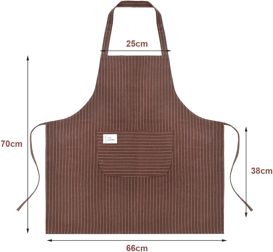 Vicloon - tabliers réglables 2 pièces - étanches, 2 poches, cuisine, café