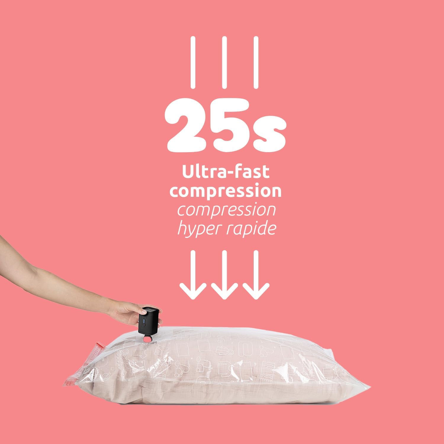 Compactor - Pompe électrique portable - compacte - USB rechargeable, puissante