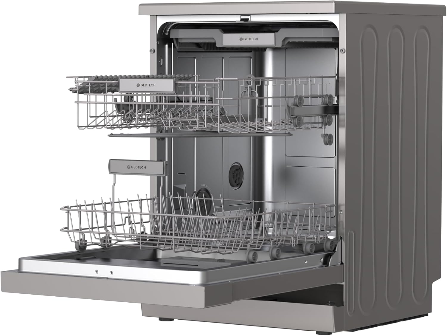 GEDTECH - Lave-vaisselle 15cv, 42 dB, départ différé, inox, GLV1542IX