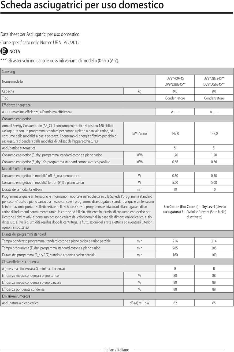 Samsung - sèche-linge série 9kg blanc, pompe à chaleur, DV90DB7845GWU3