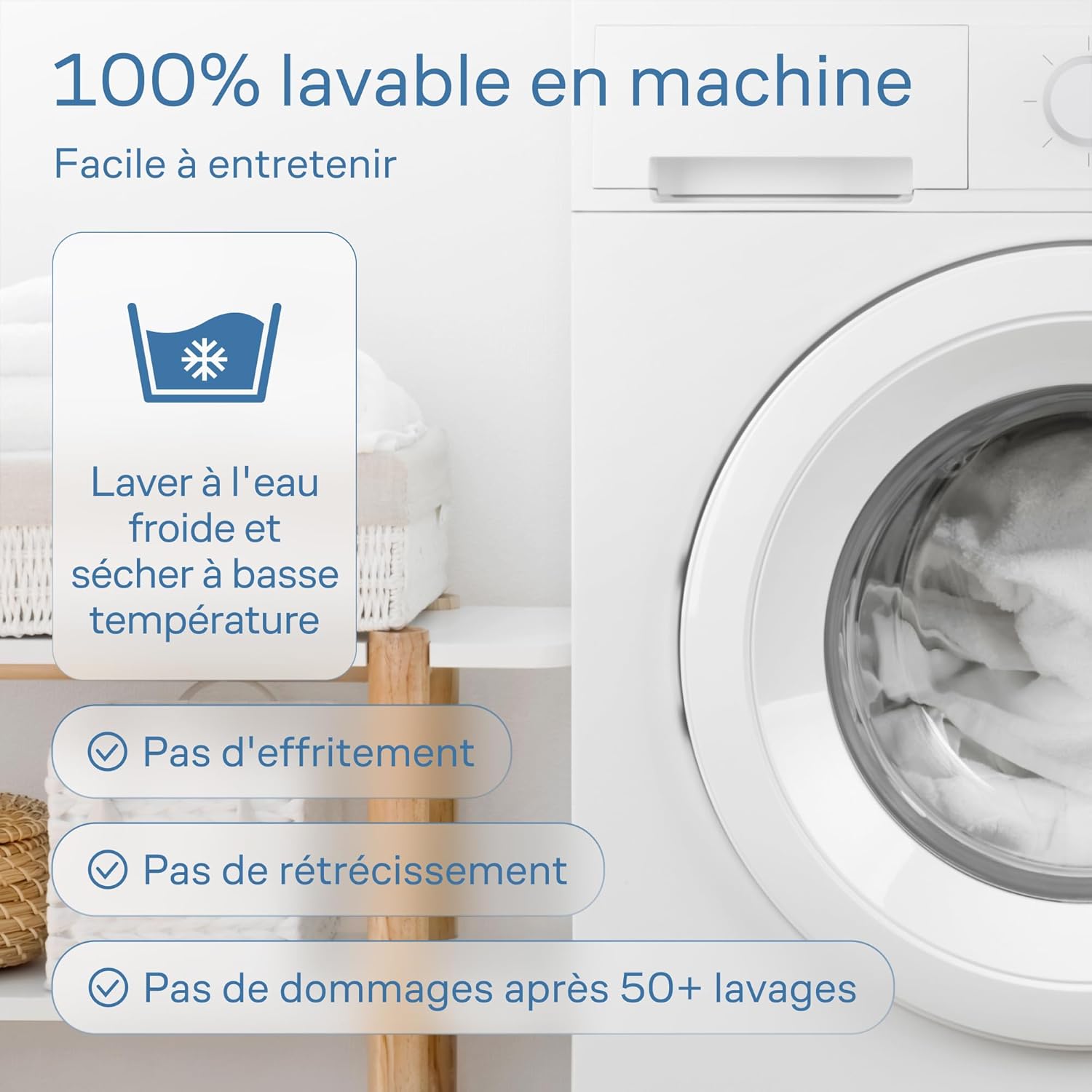 Surmatelas - Confort Doux viscose bambou 160x200cm, ultra-doux, respirant