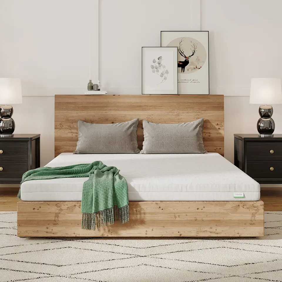 Novilla - Matelas mousse 7 zones 90x200 réversible respirant 16cm