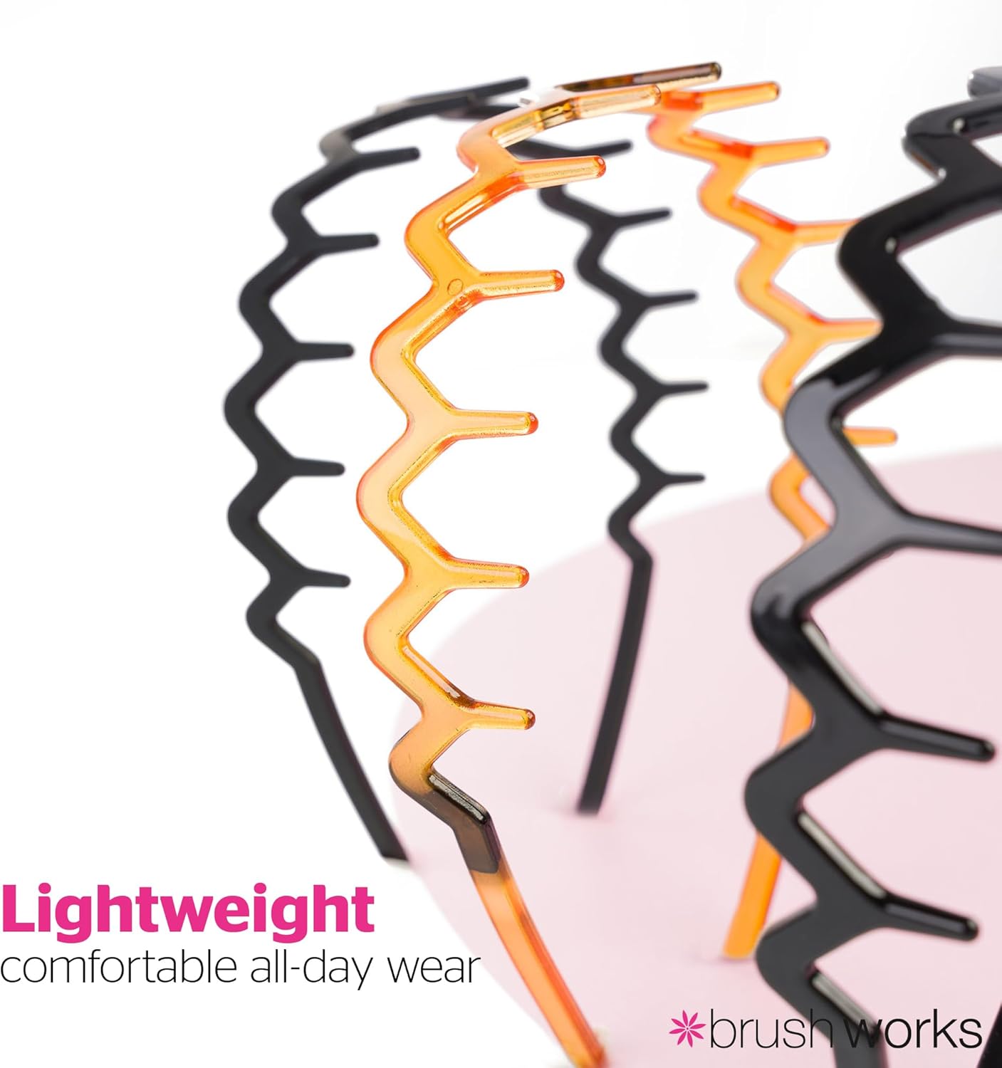 Brushworks - Zig Zag Headband 3 Pack - lot de 3 bandeaux stylés