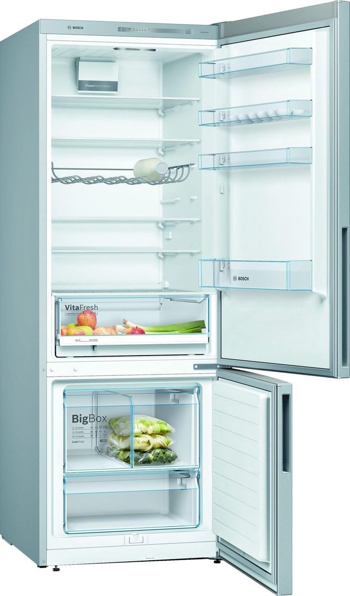 Bosch - Série 4 KGV58VLEAS - 191x70cm - 377L/126L, inox, froid ventilé