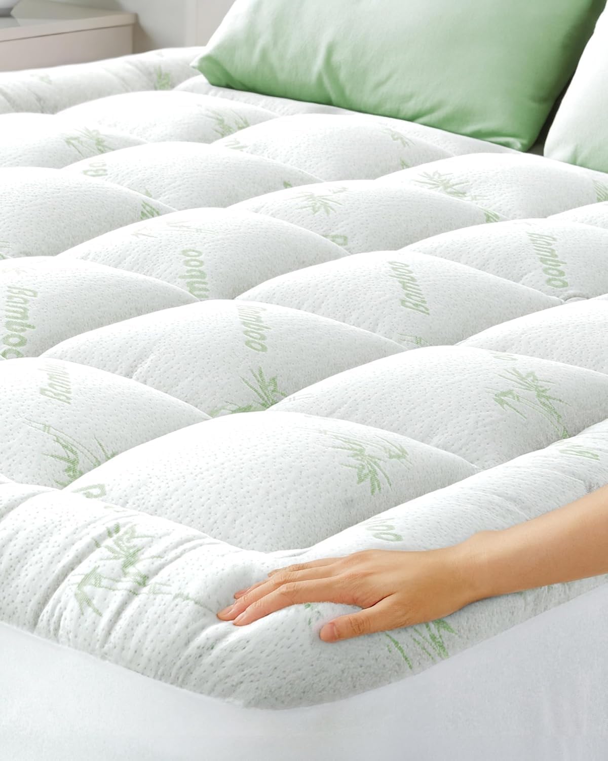 Surmatelas - Bambou Confort - 120x190 cm - ultra-doux, respirant, poches profondes