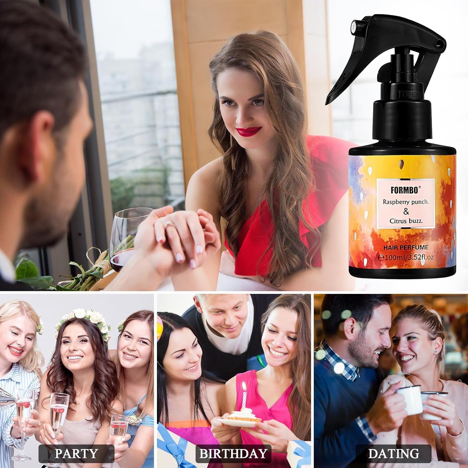 Parfum pour femme - brume cheveux & corps - 100ml - floral frais