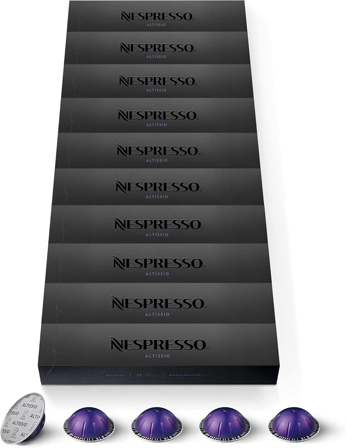 Nespresso - Vertuo Altissio - 10x10 capsules - Café espresso 40ml intensité 9