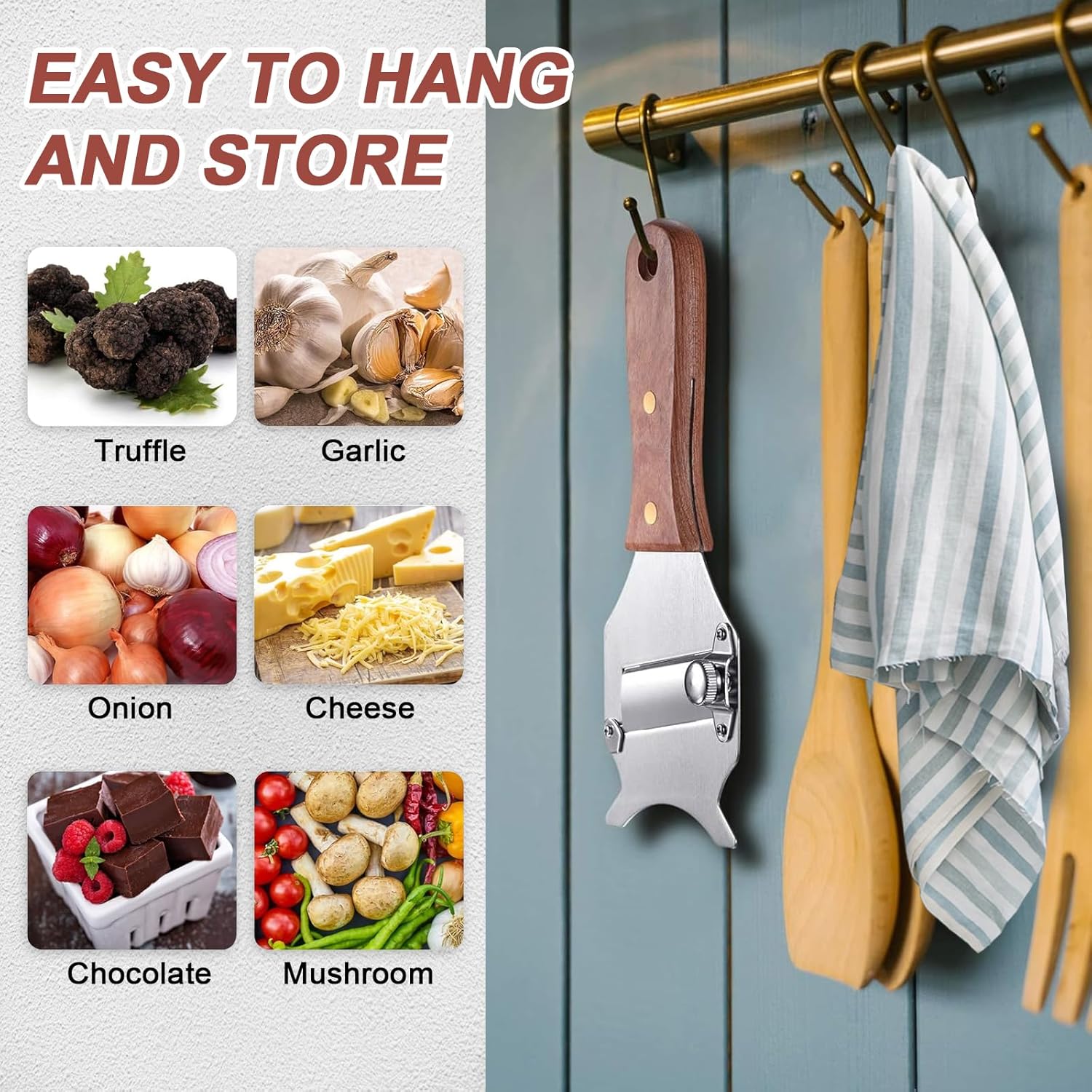 Coupe Truffe - trancheuse inox réglable 19,5x8 cm, multi-usages