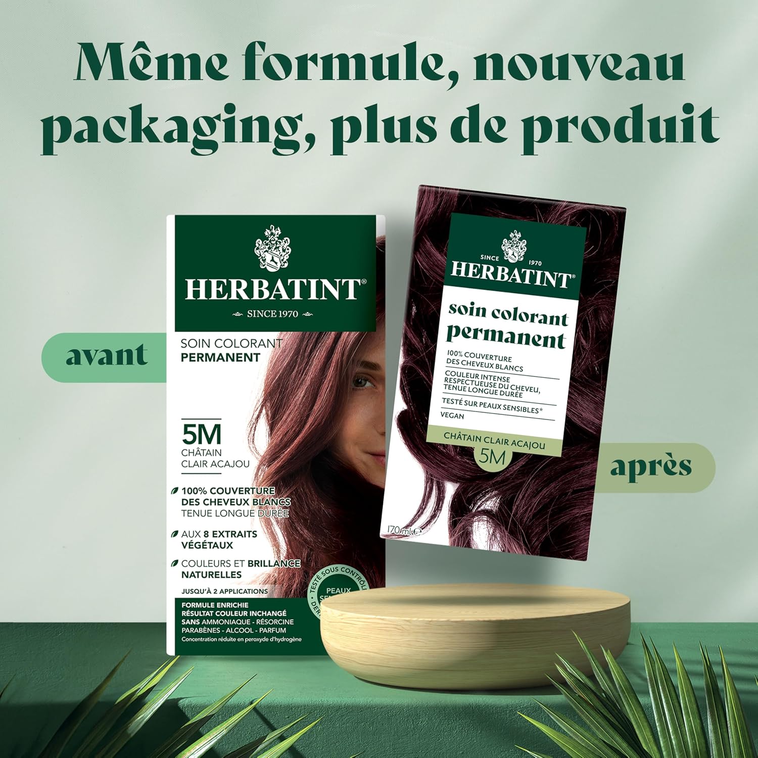 Herbatint - coloration permanente cheveux 170ml sans ammoniaque 5M