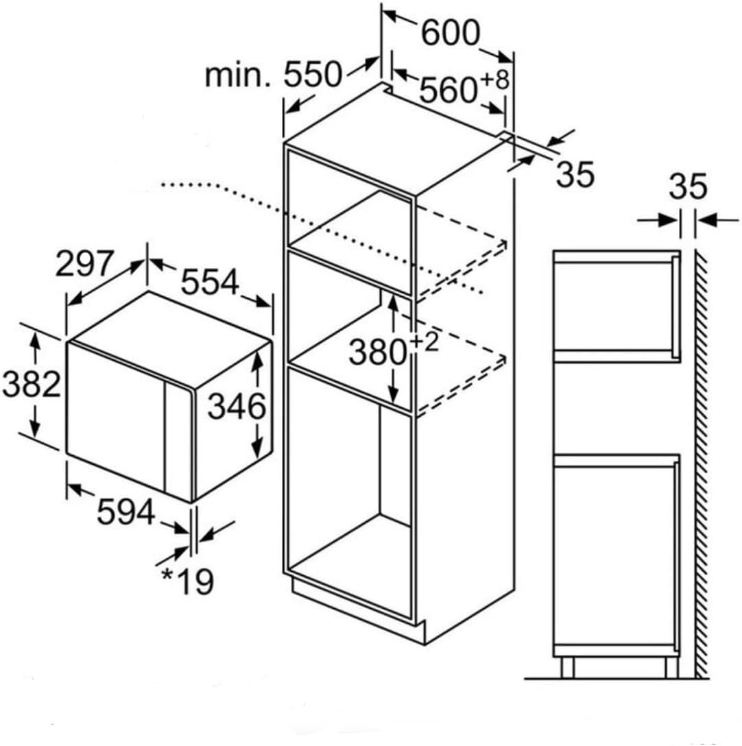 Siemens - four encastrable iQ500 - 59x38 cm - CookControl, HumidClean, grill - BE525LMB1