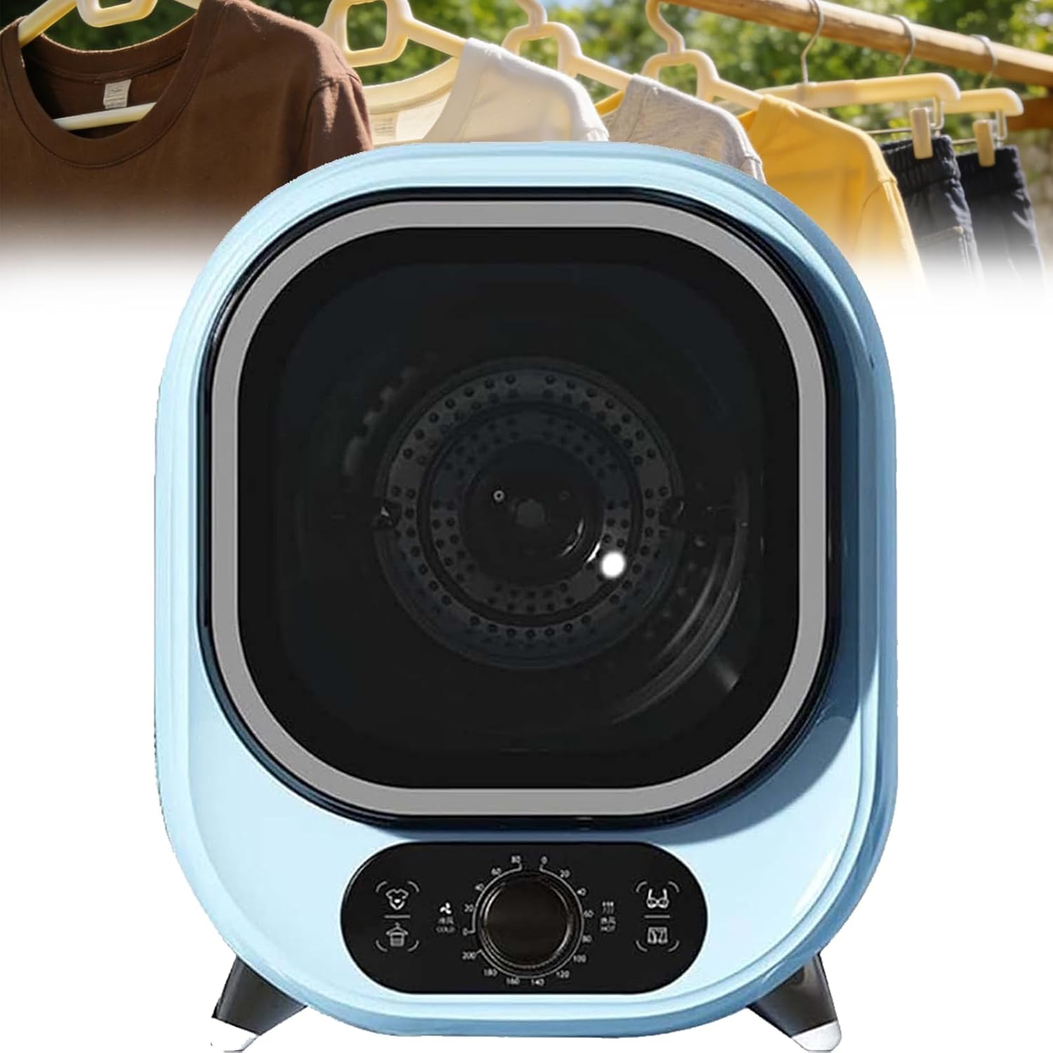 Sèche-linge portable - 0,8 kg - 7 modes, mural ou plan, compact