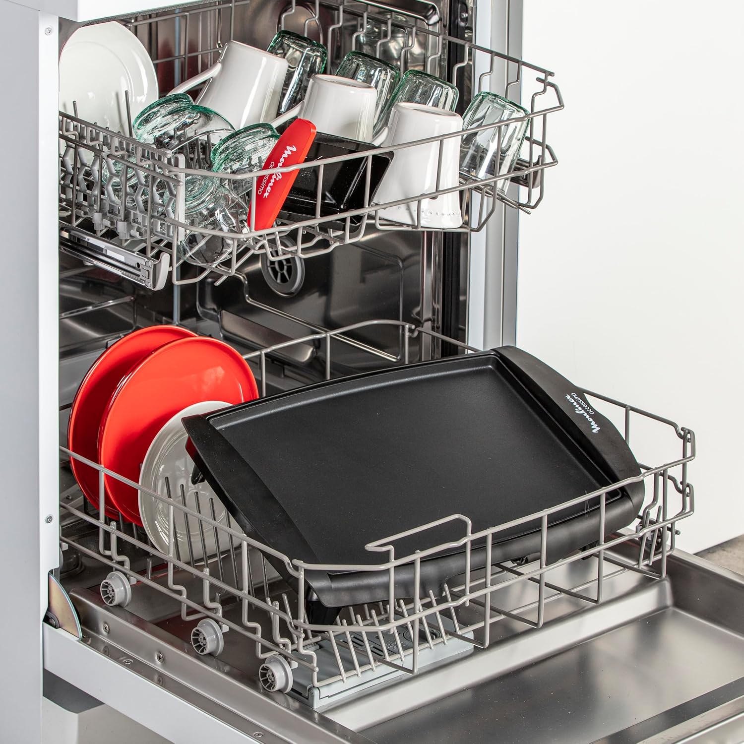 Moulinex - plancha Accessimo compacte - 1800W, antiadhésive, thermostat réglable, bac récupérateur - CB560811