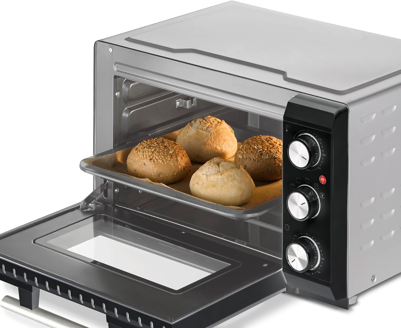 CASO - Four TO 20 - compact - 5 fonctions, 70-230°C, tournebroche