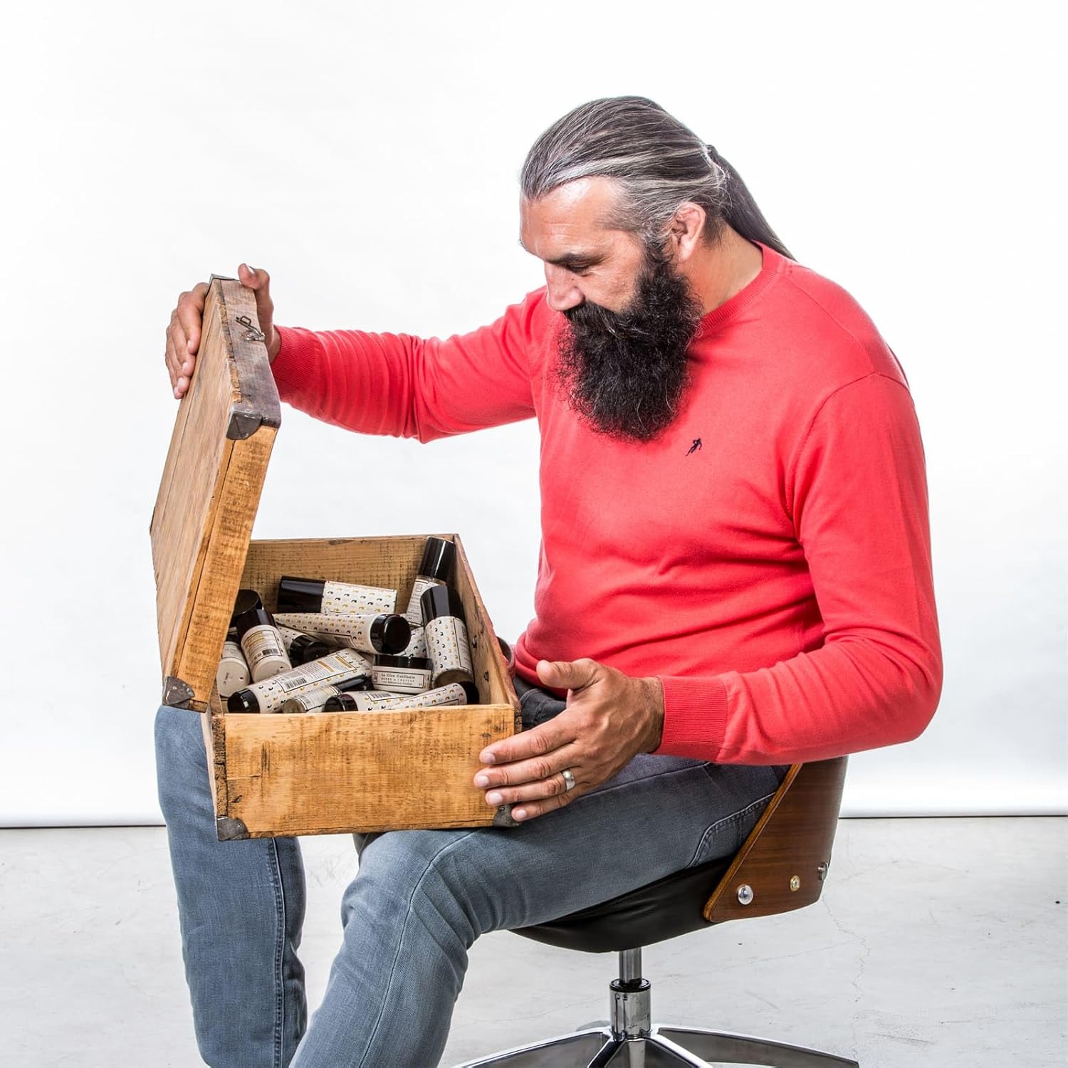 Au Poil - Brume Propreté Musc - barbe/cheveux - Fraîcheur, Sébastien Chabal