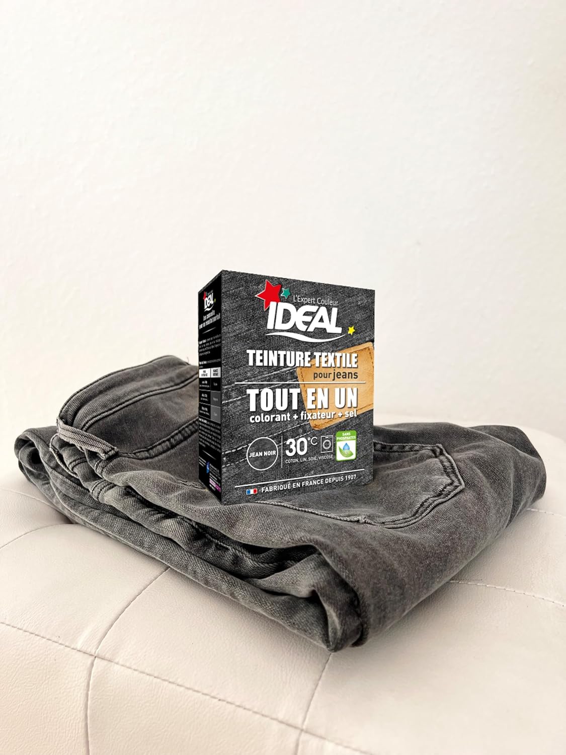 Ideal - Teinture Textile Tout en un - 350g - teinture jean noire