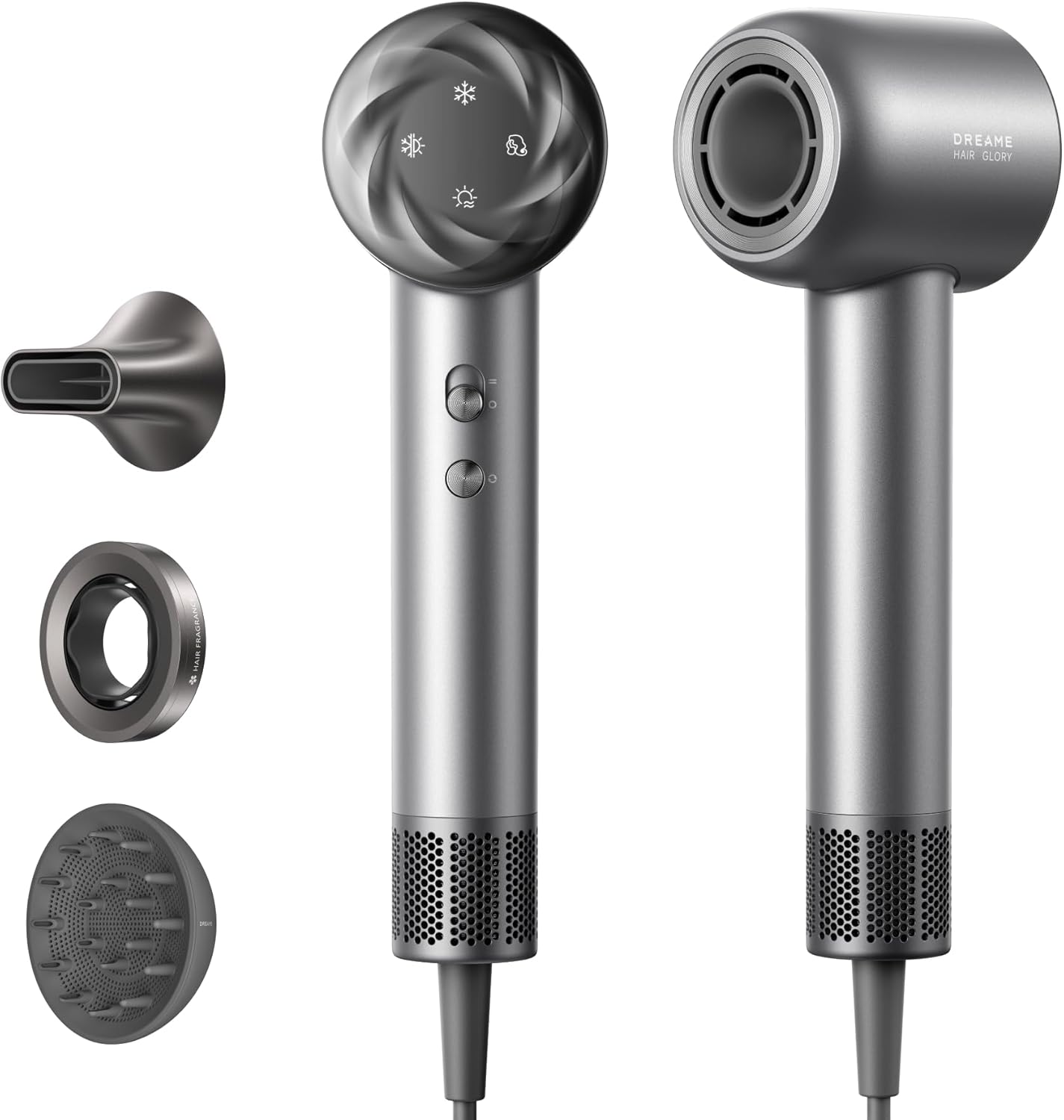 Dreame - Hair Glory Mix - 336g - 110 000tr/min, 3 embouts, ions, NTC