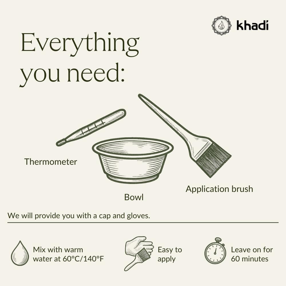 khadi - Indigo Pur Noir Froid - 100g - coloration végétale intense, vegan