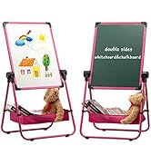 DOEWORKS Tableau Blanc pour Enfants Chevalet d'art pour Enfant Chevalet Avec sac de Rangement, Do...