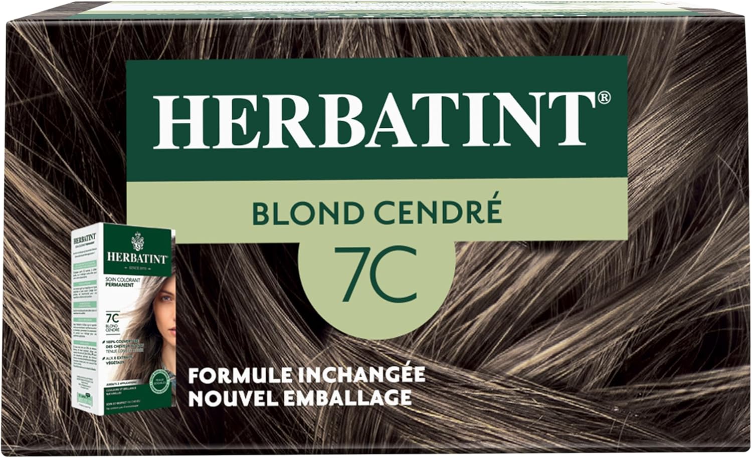 Herbatint - Soin Colorant 170ml - Blond Cendré, sans ammoniaque, 7C