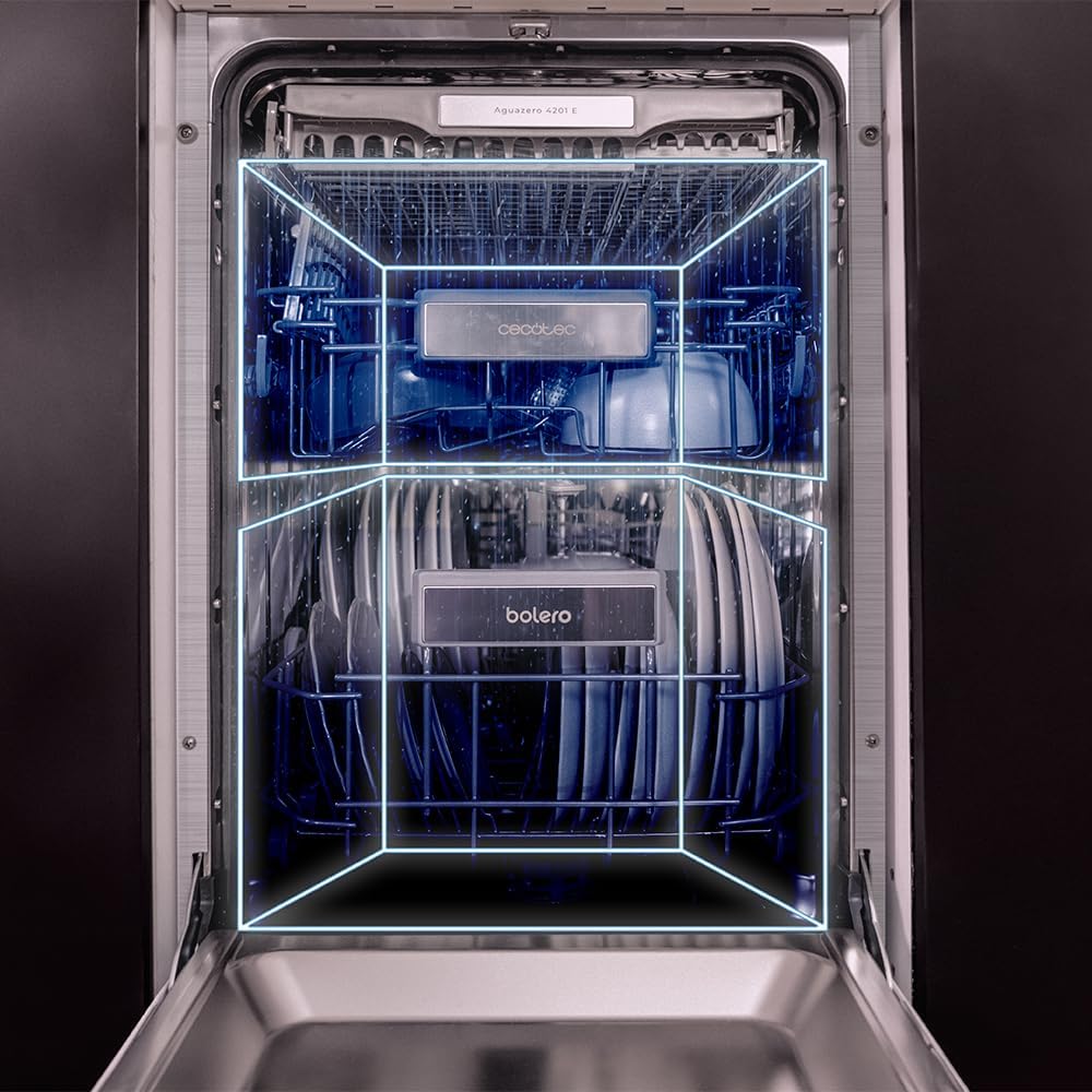Cecotec - Bolero Aguazero 4101 Full-BI - 11 couverts - 6 programmes, faible conso, départ différé, AquaStop, 1850W, 4101