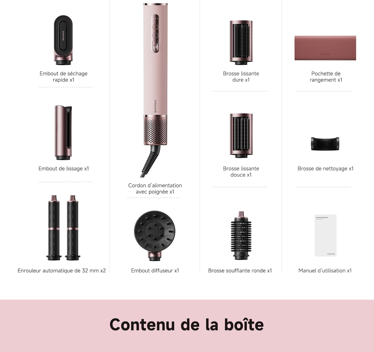 DREAME - AirStyle Era - multifonction 8-en-1 - séchage, lissage, volume, air froid