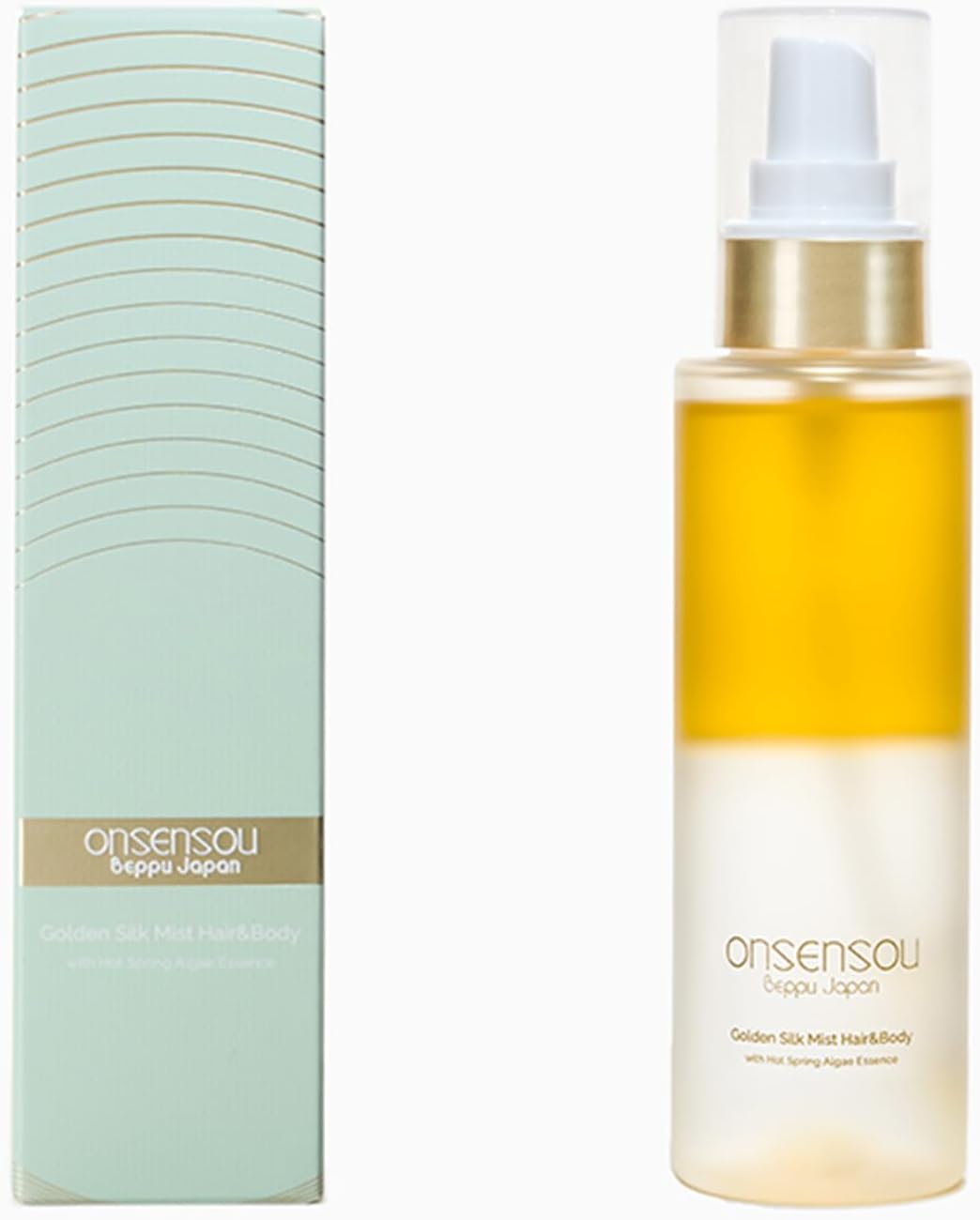 Huile capillaire - Gold Mist 95ml - spray hydratant corps et cheveux - soin cuticules, peau sèche, fabriqué au Japon