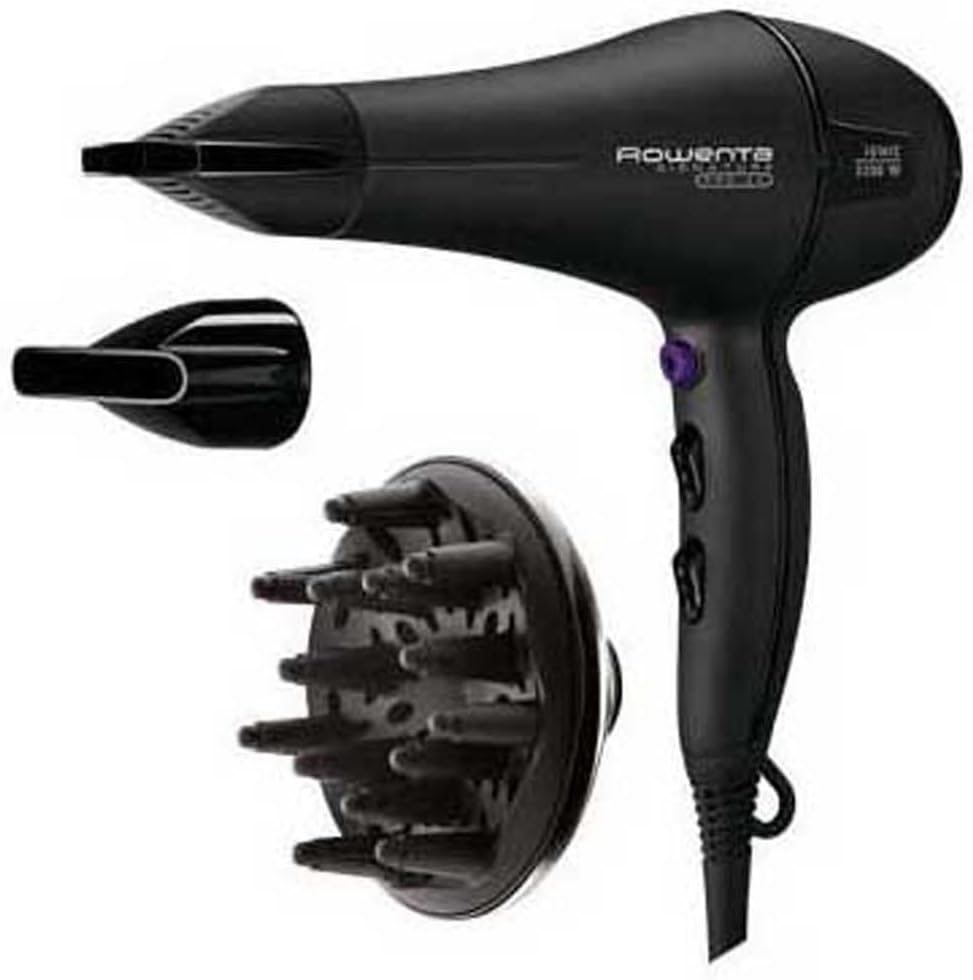 Rowenta - Signature Pro sèche-cheveux, 2200W, diffuseur, noir