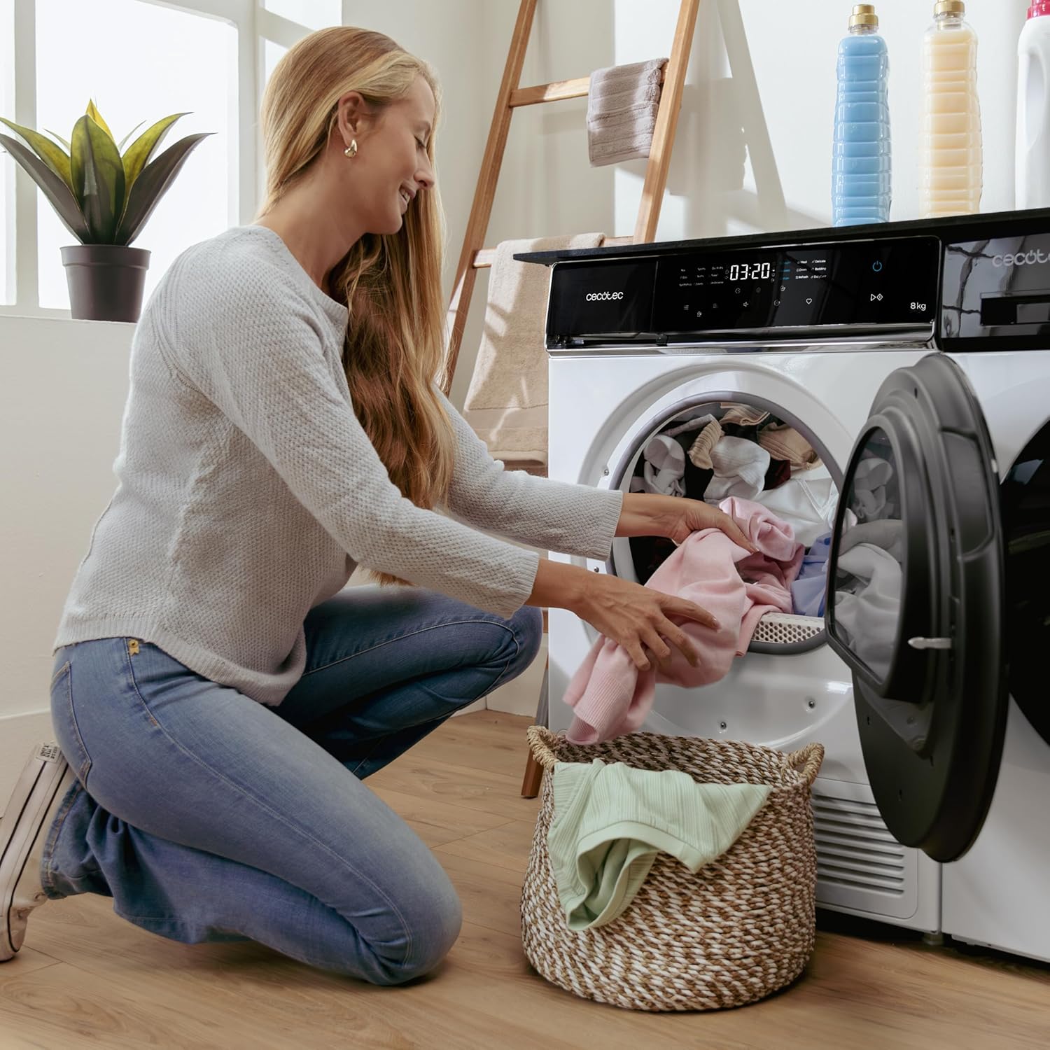 Cecotec - Bolero DressCode Dry 8400 - 8kg - pompe à chaleur, A++, 15 programmes, écran tactile