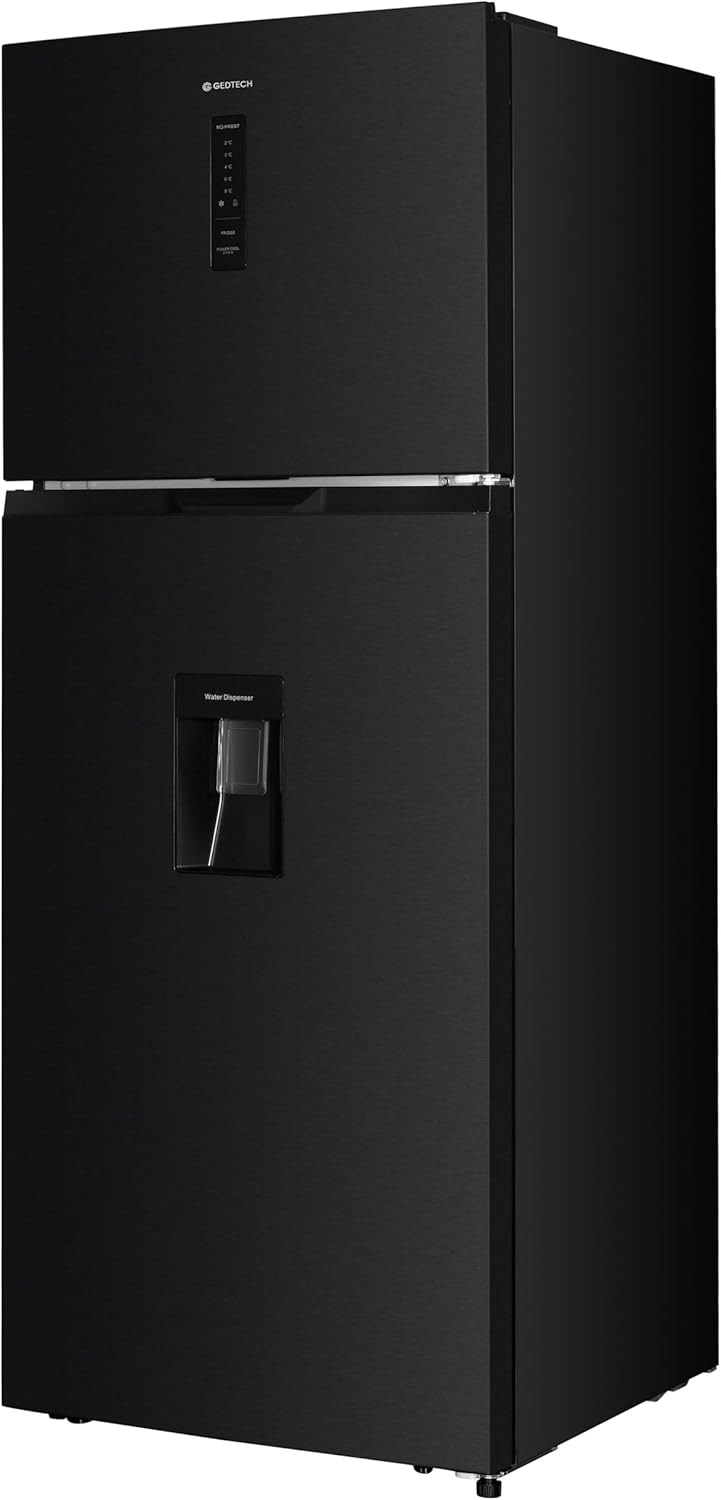 GEDTECH - Réfrigérateur combiné 415L, inox foncé, No Frost, distributeur d'eau - GDP415NFDX