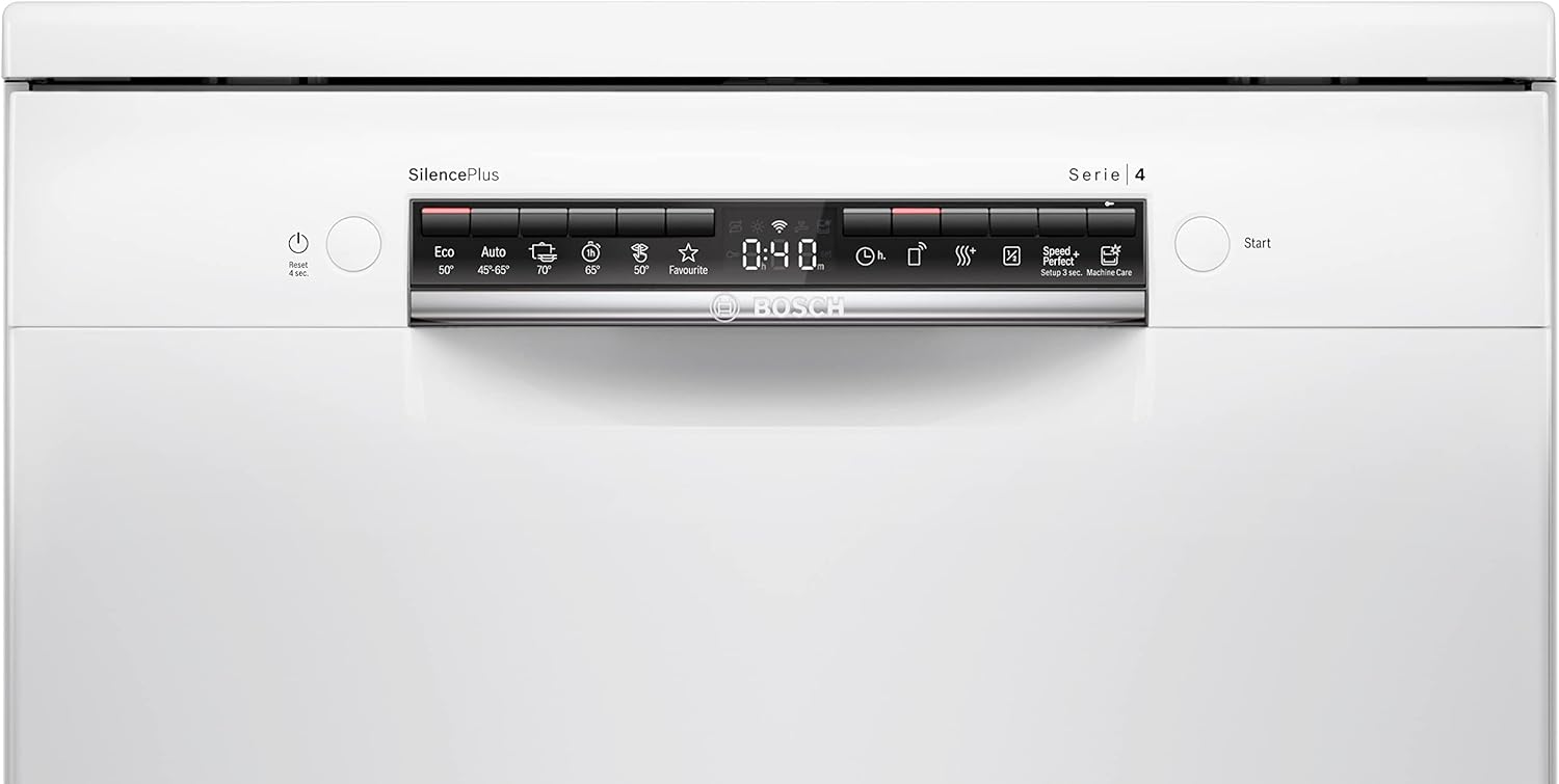 Bosch - Série 4 lave-vaisselle 60cm, 12 couverts, silencieux, Home Connect - SMS4HTW47E