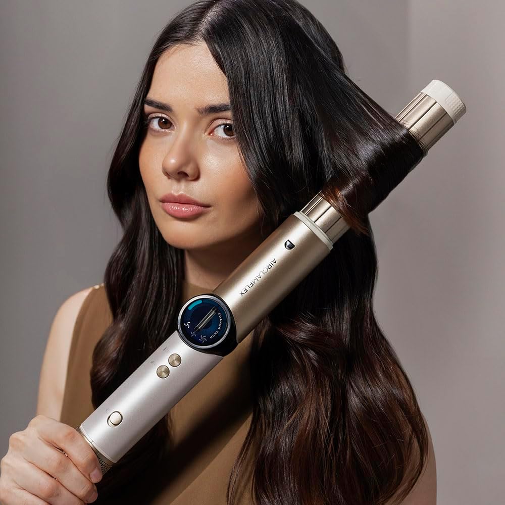 Cecotec - Styler Cheveux AirGlam 14in1, 1400W, 14 têtes, écran, Coanda, moteur brushless