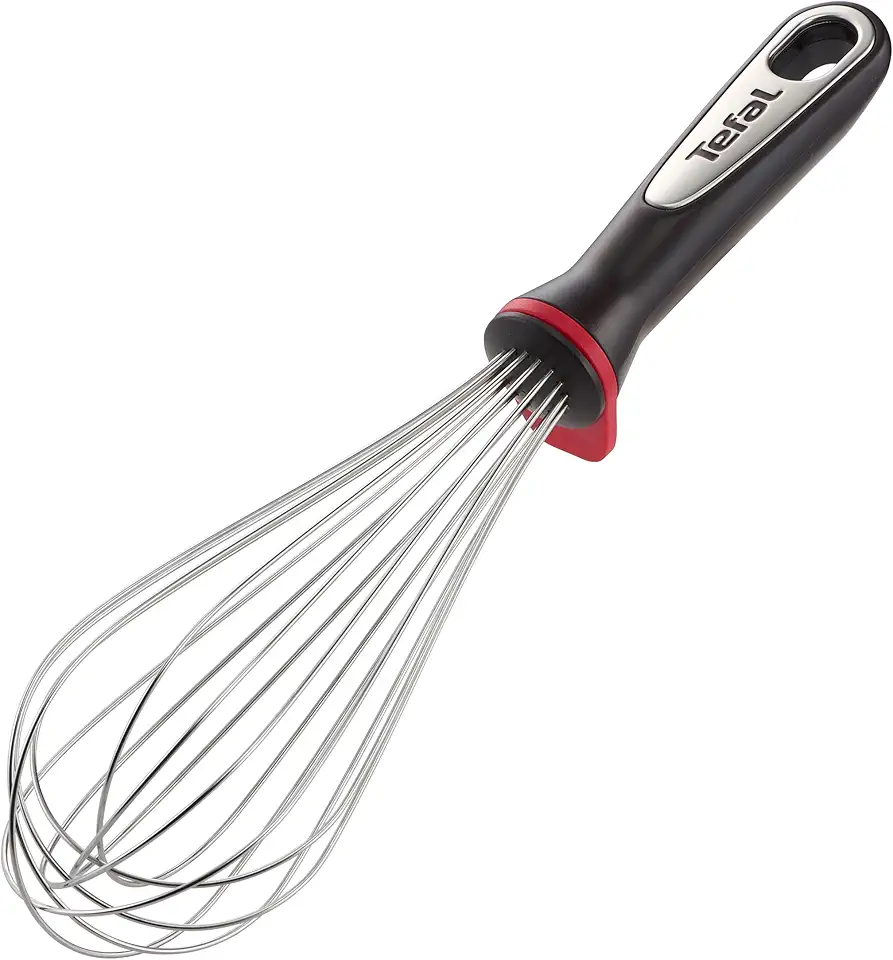 Tefal - Ingenio Inox - 35.15x9.2x7 cm - fouet inox, noir et rouge