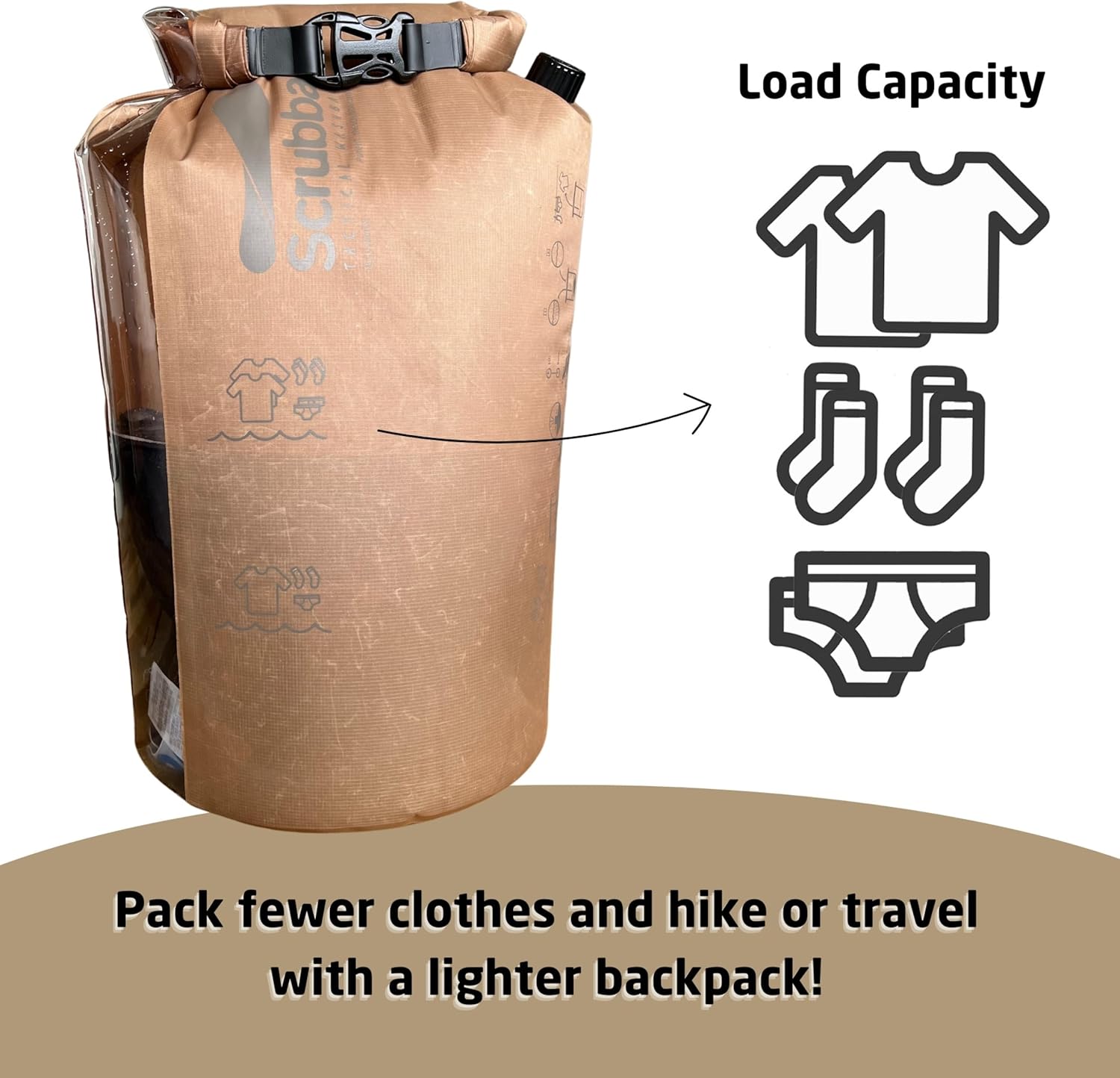 Scrubba - Sac Lave-Linge Portatif 2.0 - compact - étanche & idéal voyage