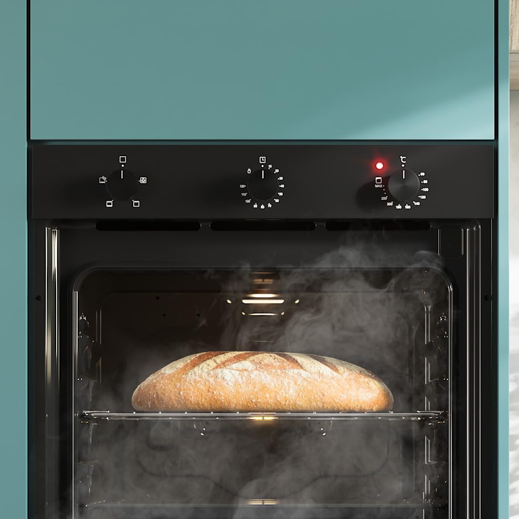 Cecotec - Bolero Hexa Glass Black - 77L, 2800W, vapeur, minuterie, C136000