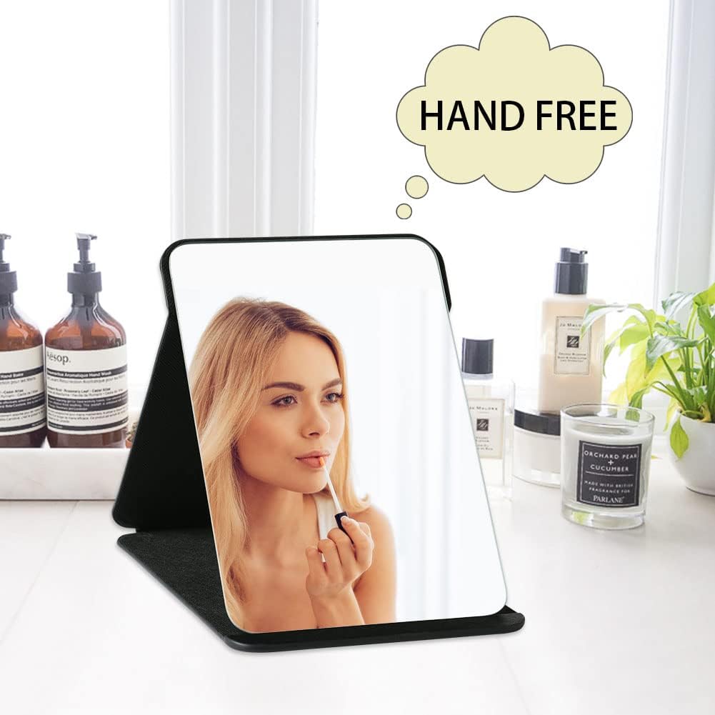 OSDUE - miroir pliable portable - 26x18cm - HD, multi-angle, PU, ultra fin