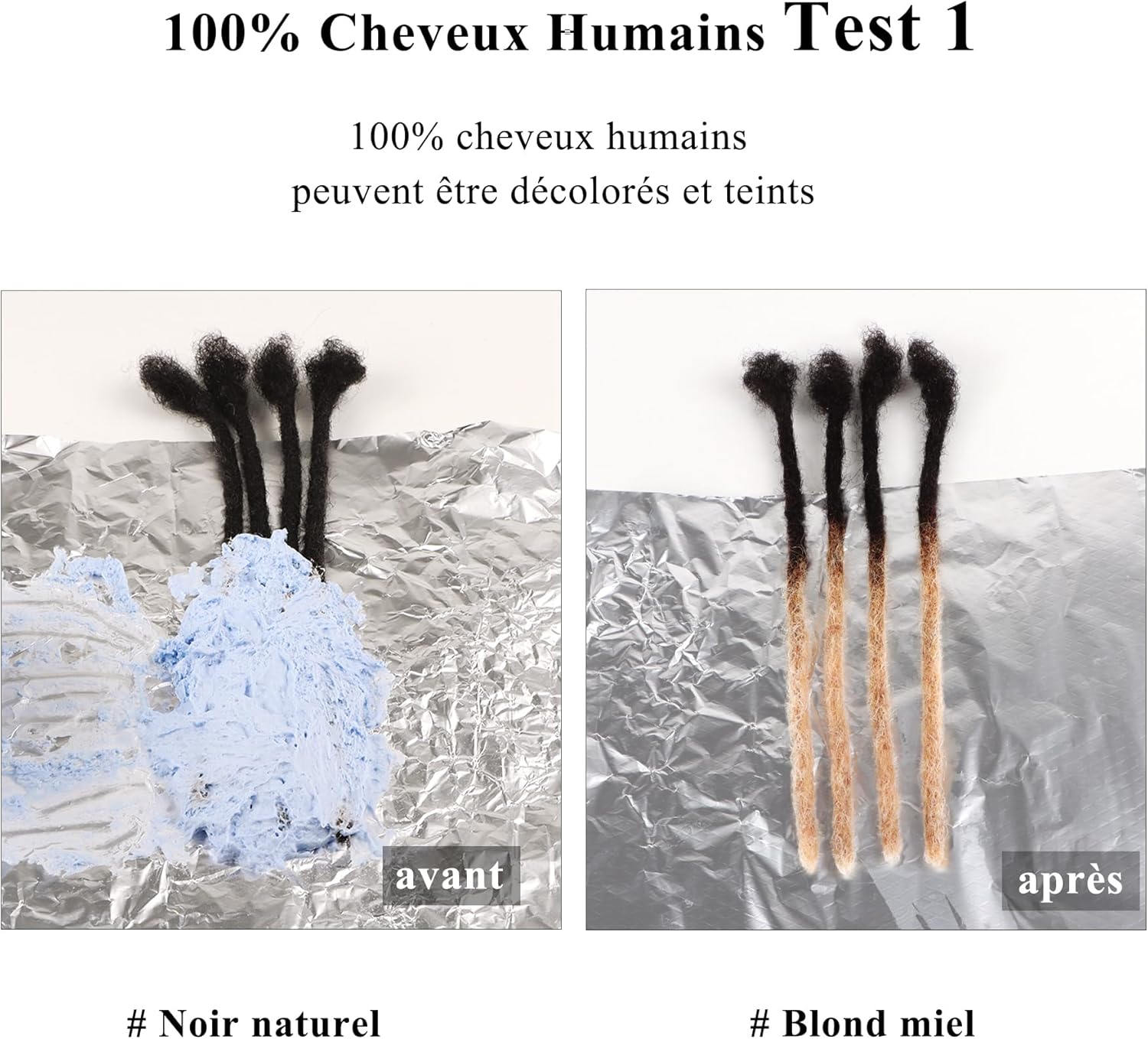 Extension cheveux naturel afro kinky, 18 pouces, 1 oz, noir naturel