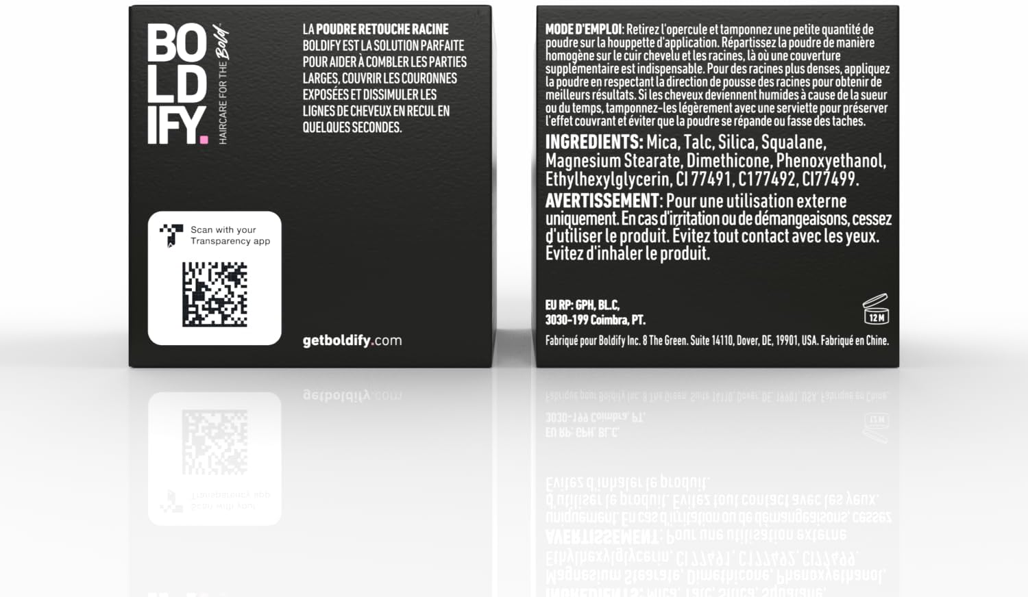 BOLDIFY - Poudre Racine cheveux Auburn Moyen - 10g - retouche et camouflage cheveux gris