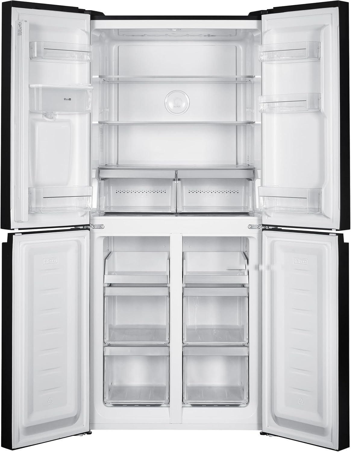 GEDTECH - Réfrigérateur multi-portes 470L, No Frost, noir - GMP470BL