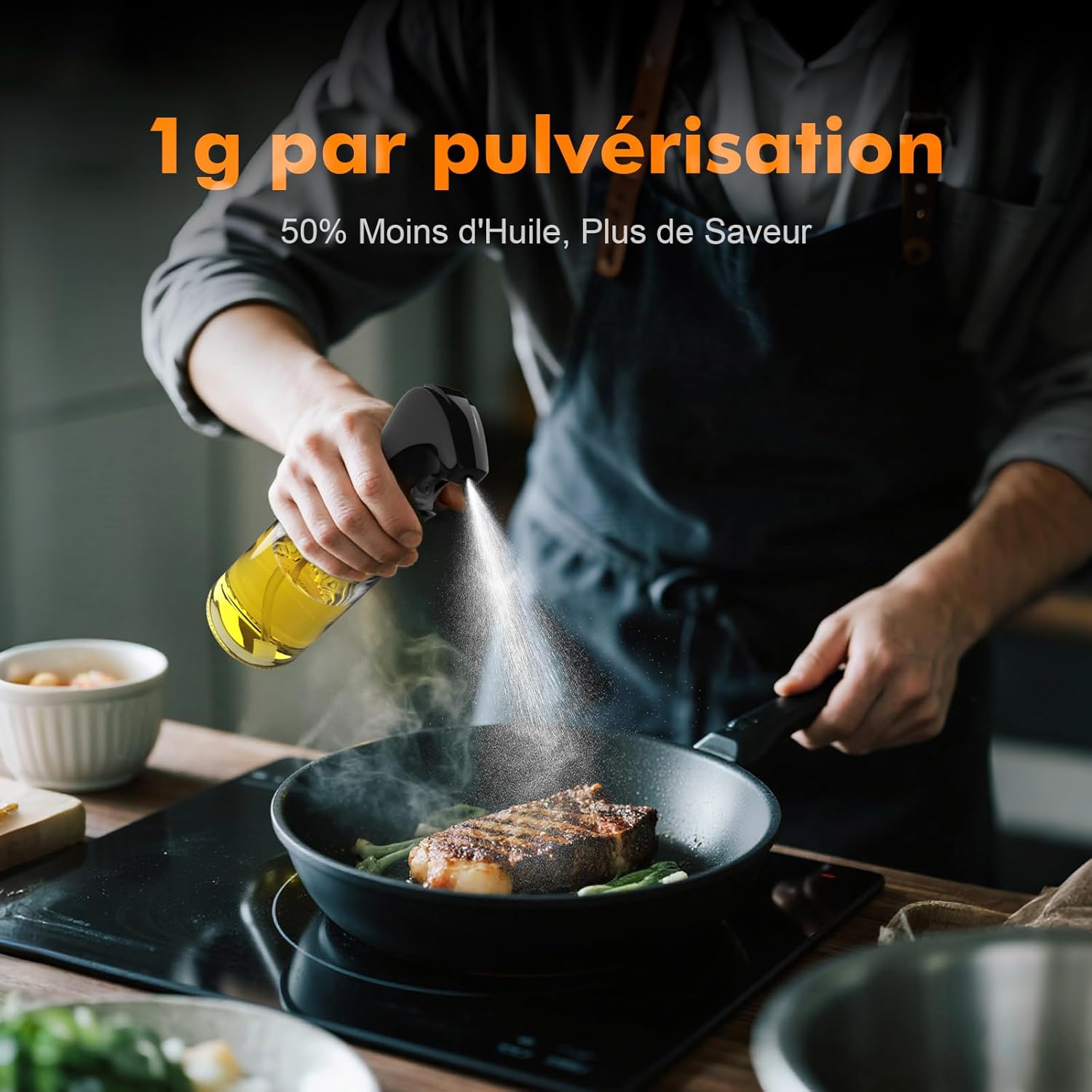 GRIFEMA - GE2003B - 200ml - pulvérisateur réglable en verre, nettoyage facile